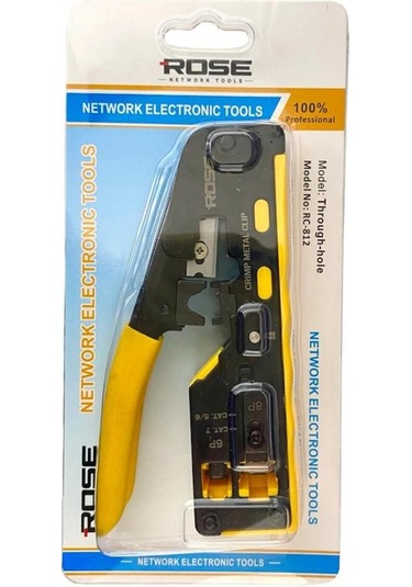 Rose Rc-812 Cat5/cat6/cat7 Ez-rj45-rj11 Konnektör Sıkma Pensesi