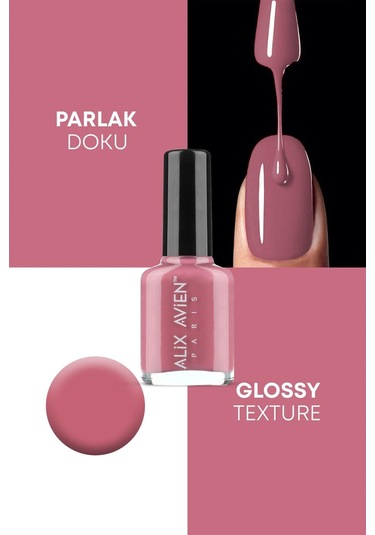 Alix Avien Pembe Nude Oje 54 Yüksek Pigmentli Uzun Süreli Kalıcılık Hızlı Kuruma Nail Lacquer 54