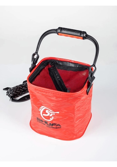 Shufa Katlanabilir Balıkçı Kovası Fonksiyonel Taşınabilir Yem Kovası