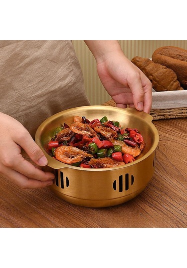 Homyl Isınma Stavat Daha Sıcak Japon Shabu Tenceresi Gümüş