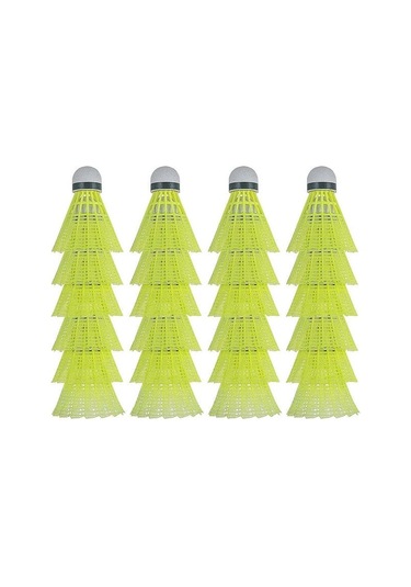 Geeksen Dayanıklı Nylon Tüylü Badminton Topu 12'li Set - İç Ve Dış Mekan İçin İdeal, Eğlenceli Ve Pratik
