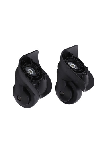 Geeroyoo A53 Siyah Valiz Tekerlekleri - Pp+pet Malzeme, Sessiz Ve Dayanıklı, 2 Adet Tamir Aksesuarı İle 8 Vida