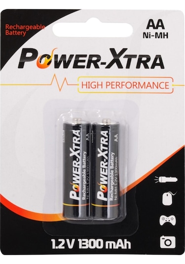 Power-Xtra 1300 mAh Başlı AA Ni-MH Şarj Edilebilir Pil 2'li
