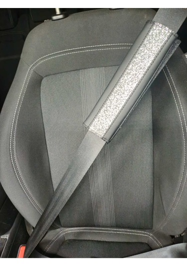 Gümüş Pullu Deri Kemer Konforu 2 Adet