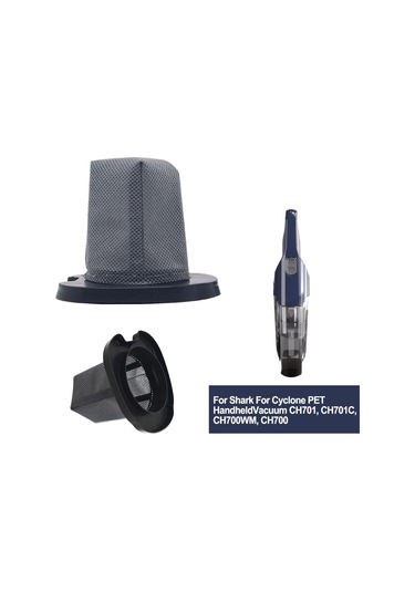 Samdoo Shark Süpürgeye Uyumlu Yıkama Özelliği İle Yüksek Verimli Temizleme Filtresi - Gri Renk, 6 Adet Paket