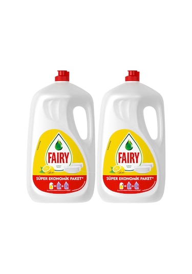 Fairy Limon Kokulu Sıvı Bulaşık Deterjanı 2 x 2600 ML