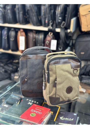 Trg Polo Taba Keten Kumaş El Omuz Çantası Taba