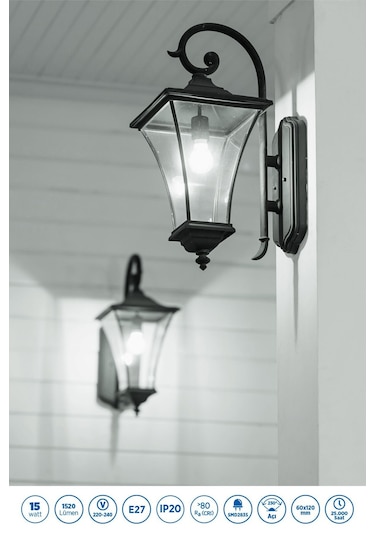 Rtl01105-5 Rother A60 Led Ampul 15w E27 1520 Lümen 6000k Beyaz Işık Enerji Tasarruflu Ampul 5 Adet