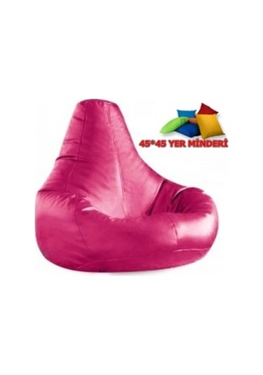 Armutland Kampanya ! 45*45 Yer Minderi Hediyeli Deri Armut Koltuk