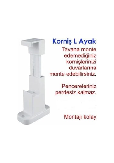 Korniş Tutucu L Ayak 2 Adet