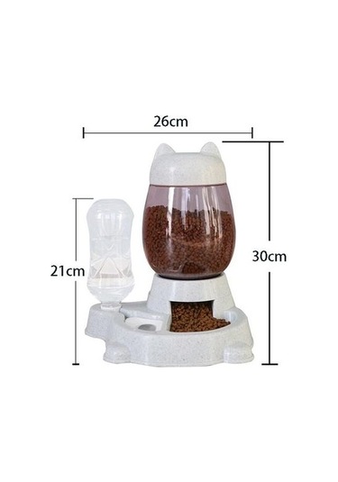 Soulader Otomatik Su Ve Mama Makinesi 2.2 Litre Kapasiteli Evcil Hayvan Besleyici Köpek Kedi Suluk Yemek Kabı