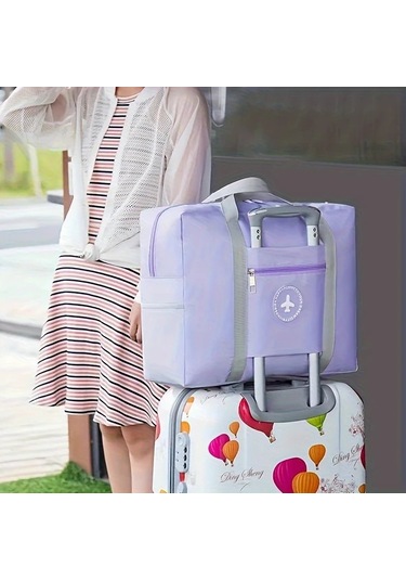 Hightower Yeşil Büyük Kapasiteli Seyahat Çantası Katlanır Portatif Giysi Depolama Çantası Yeşil