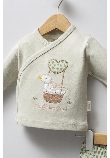 Bebitof %100 Pamuk Sevimli Ördek Desenli 5 Parça Yenidoğan Hastane Çıkışı Zıbın Seti Bbtf.ysl.20219 Yeşil Bebitof %100 Pamuk Sevimli Ördek Desenli 5 Parça Yenidoğan Hastane Çıkışı Zıbın Seti Bbtf.ysl.20219 Yeşil