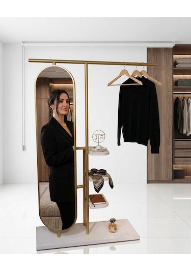 Modern Dilsiz Uşak Ayna Gold