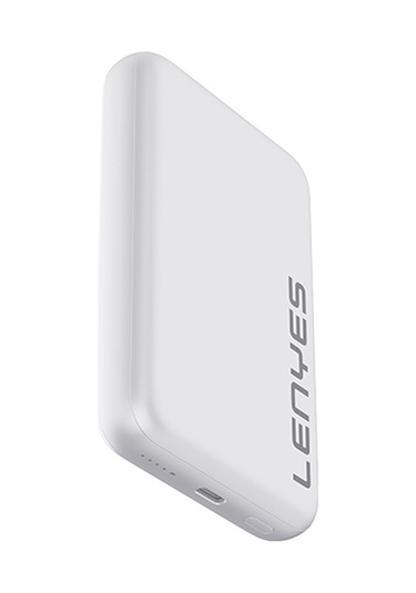Lenyes PW139D PD 20W 10000 mAh 15 W Ultra İnce Hızlı Şarj Özellikli Wireless Powerbank Beyaz