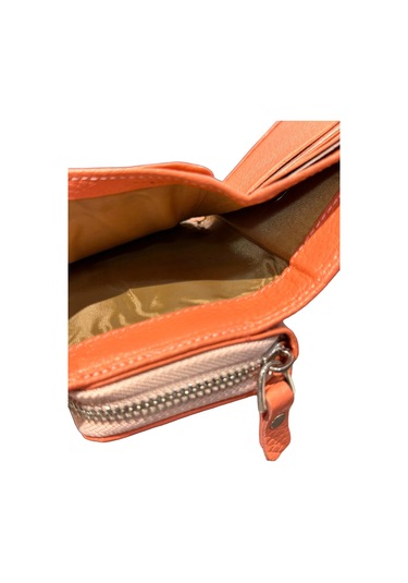 Monte Lui Unisex Hakiki Deri Cüzdan Pudra Pudra