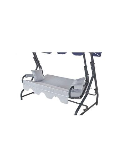 Olea 3 Kişilik Bahçe Balkon Teras Salıncağı Lacivert Çizgili Lacivert
