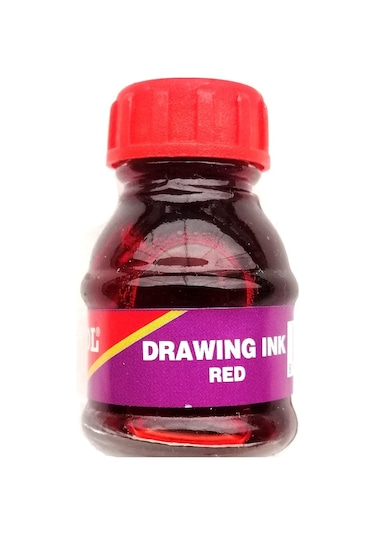 Çini Mürekkebi Kırmızı 15ml Çok Renkli