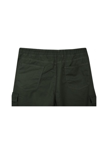 Kargo Cepli Büyük Beden Likralı Jogger Pantolon Haki