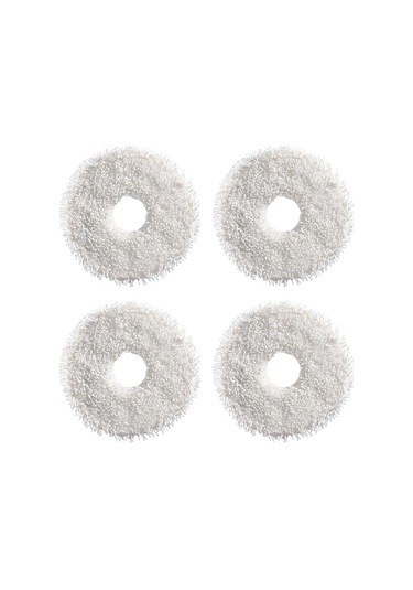 Junsunmay Ecovacs Deebot X1 Turbo / X2 Omni / T20 Pro Beyaz İçin 4 Adet Yıkanabilir Paspas Pedleri Değiştirme