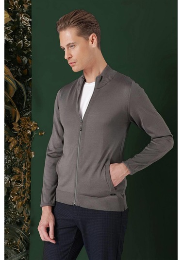 Tr 860 Slim Fit Füme Klasik Triko Füme