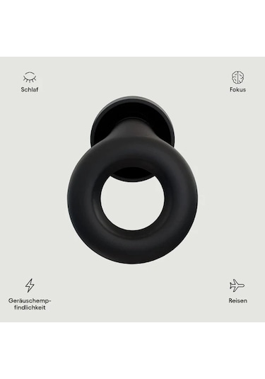 Loop Experience - Gürültü Azaltıcı Kulak Tıkacı 18 Db - Kulak İçi İşitme Koruması - Siyah