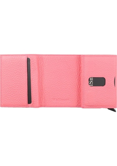 Walsmart Pro Cover Floater Akıllı Mekanizmalı Deri Cüzdan Pembe