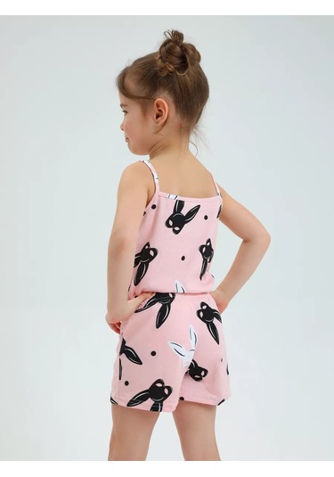 Taıv Çocuklar İçin Bahçe Pijaması Şortlu 219994261 Pembe