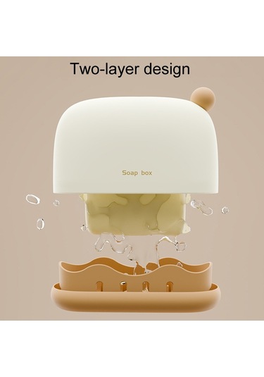 Seyahat Taşınabilir Mühürlü Sabun Kutusu Ev Banyo Sabunu Tutucu Kırmızı