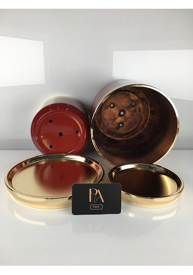 K Dekoratif Saksı Orkide Obje Biblo Süs Eşya Salon Tv Konsol Ofis