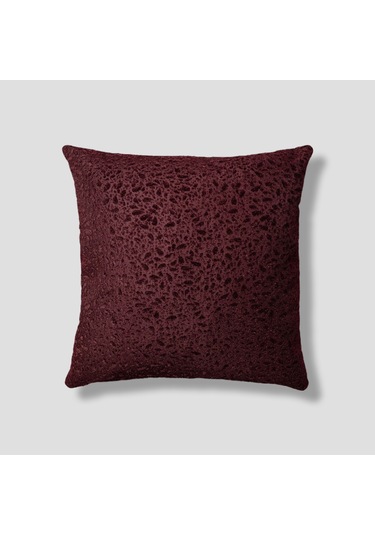 Sezyon Yuna Desenli 45 45 Bordo Kırlent Kılıfı Bordo