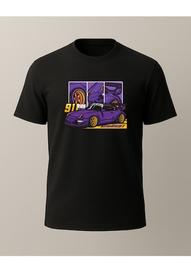 Hugo Boss 911 Baskılı T-shirt Siyah