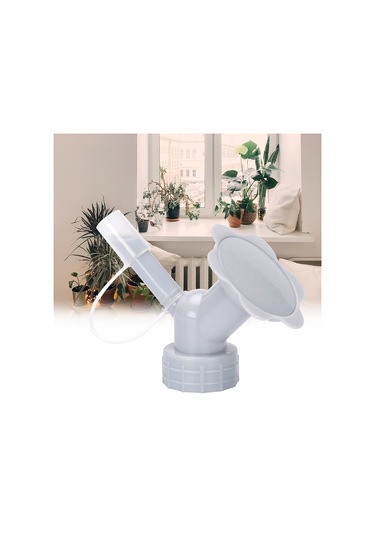 Ximistore9 Mavi Çiçek Sulama Uygulaması, 27mm Açıkça Çift Başlı, Plastik Sulama Kapağı, Ev Bahçe Sulama Aleti