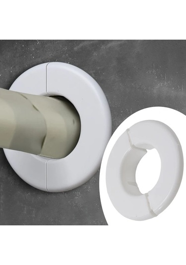 Meridiangoods 55mm Dekoratif Delik Kapağı, Pp Plastik Hvac Boru Örtüsü, Minimal Görünüm