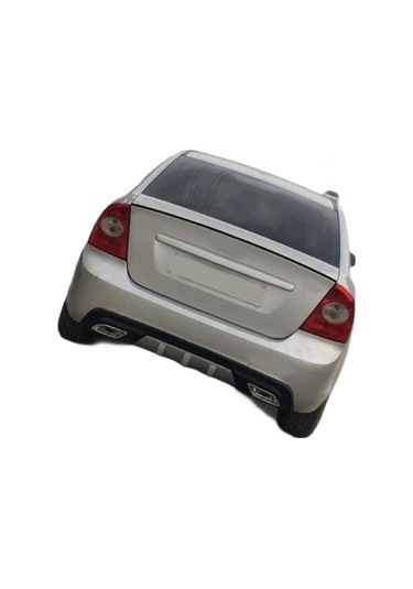 Oto H.i.t. Ford Focus 2 Uyumlu Body Kit Difüzör 2 Çıkış Gri Kare