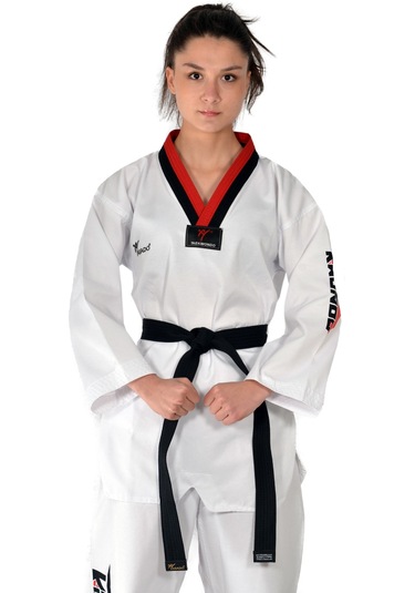 Haşado Pum Yaka Taekwondo Elbisesi Beyaz