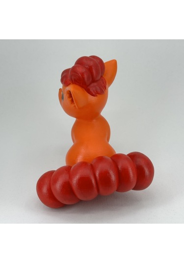 Vulpix Pokemon Kendi Biblonu Kendin Boya Seti - 3 Boyutlu Sevimli Biblolar + 5 Akrilik Boya + Fırça