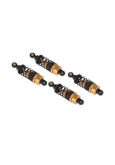 Besthome1 1:10 Rc Yarış Arabası İçin 4 Adet Metal Amortisör Seti, Yüksek Performanslı, Altın Renk