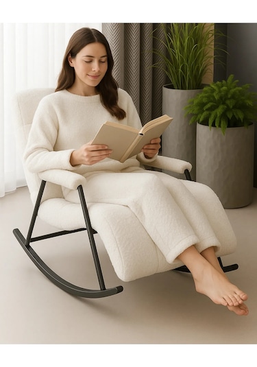 Coco Sallanan Berjer & Tv Koltuğu & Dinlenme & Okuma & Emzirme Koltuğu 05-kahverengi