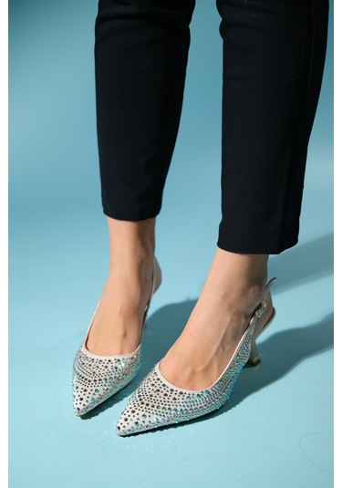 Luvishoes Juan Bej Saten Kadın Abiye Ayakkabı