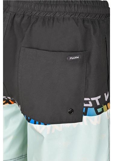 Fujin Pro Angler Short Mayo Anthracite Turquoise Antrasit