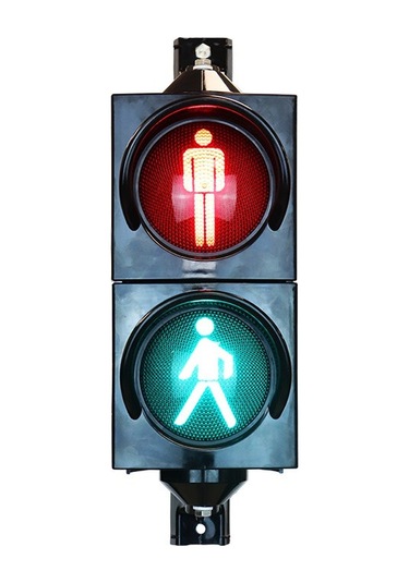 100 mm Ledli Yaya Figürlü Sinyal Verici, Trafik Lambası-2982 - 24 VDC