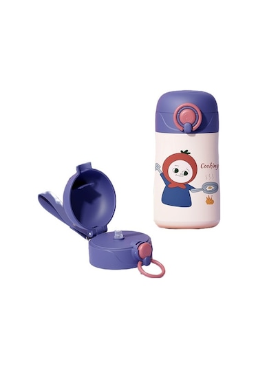 Jolıta-ngn545- Paslanmaz Çelik Taşınabilir Çocuk Su Matarası 400 ML gjkd001