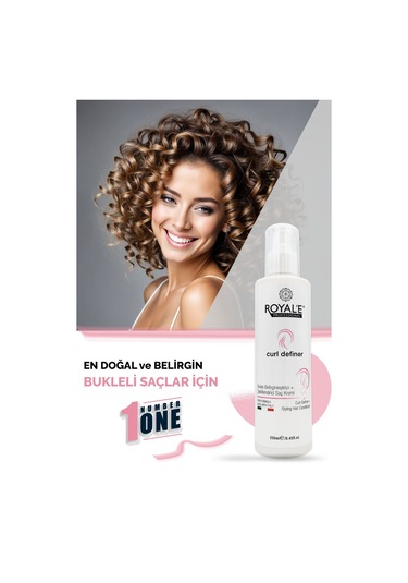 Royale Professional Bukle Belirginleştirici Saç Kremi Curl Definer 250 Ml + Argan Keratin Şampuan 500 Ml