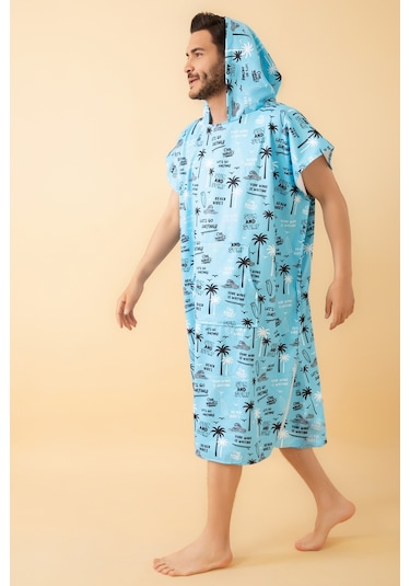 Beach Vibes Yetişkin Sörf Panço Plaj Havlusu L Beden