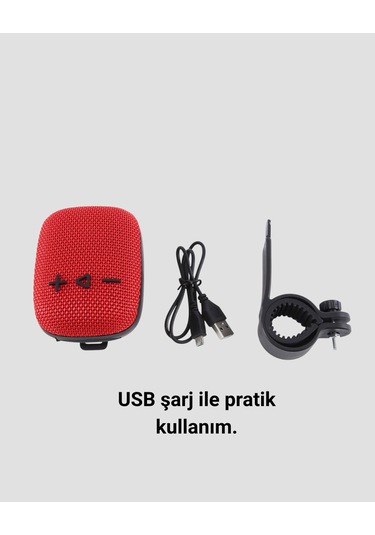 Taşınabilir Bluetooth Hoparlör Suya Dayanıklı Kumaş Kaplama