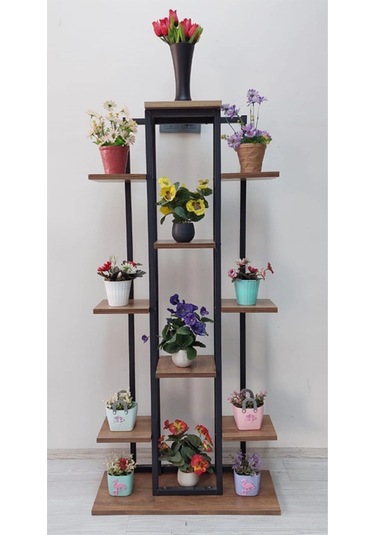 Metal Gövdeli Çiçeklik,saksılık,raf.salon Dekor