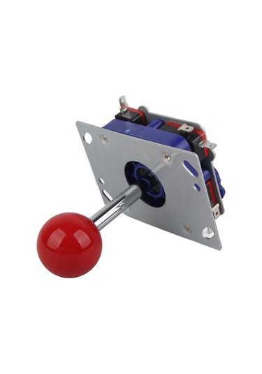 Kangvka Kırmızı Uzun Kolu Oyun Joystick'i - 2/4/8 Yönlü İşlem, Anti-kayma Somunlu, Dayanıklı Metal Gövde, Oyun Konsolleri İçin