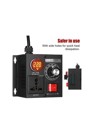 Besthome1 5000w Güç Regülatörü - Motor Hız, Aydınlatma, Isıtma İçin Evrensel Voltaj Ayarlayıcı Çok Renkli Çok Renkli