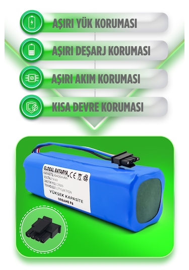 Dreame F9 Uyumlu Batarya 6400mah